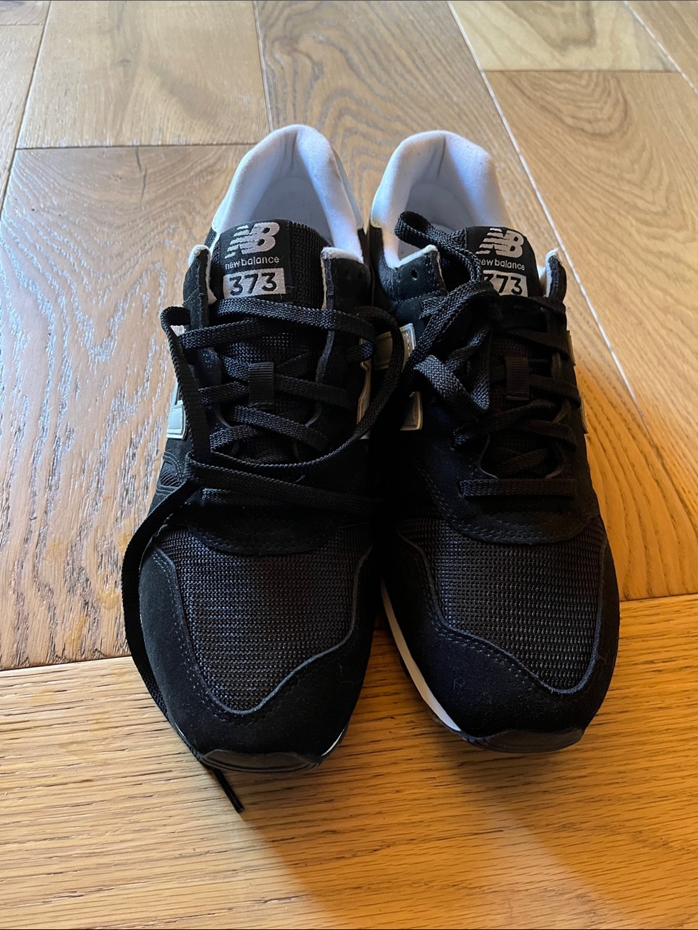 New Balance 373 Men's Black and White Casual Sneakers